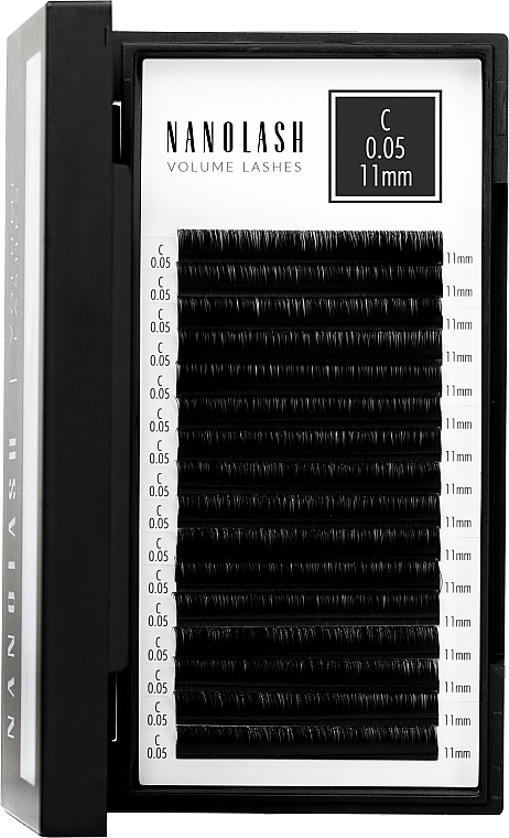 Nanolash Volume Lashes - Накладні вії C, 0.05 (11 мм) — фото N5