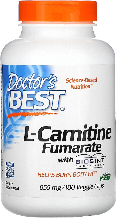 Амінокислота L-карнітин фумарат, 855 мг, капсули - Doctor's Best — фото N4