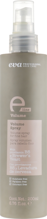 Спрей-объем для волос - Eva Professional E-line Volume Spray — фото N1