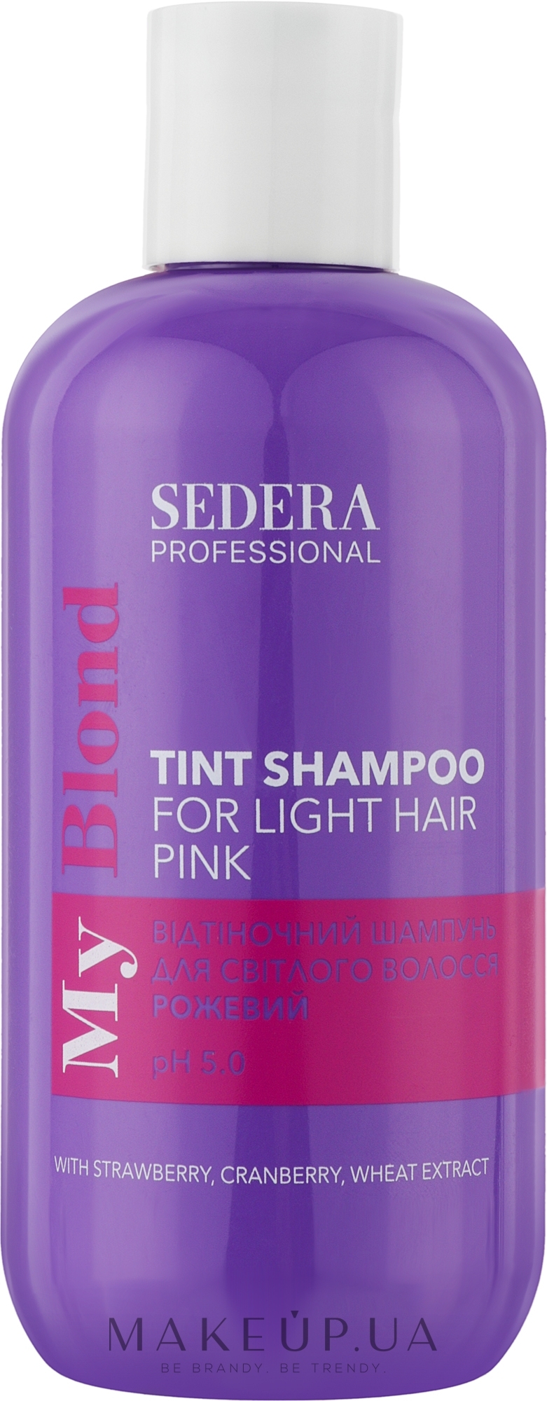 Тонирующий шампунь для волос "Pink" - Sedera Professional My Blond Tint Shampoo For Light Hair — фото 250ml