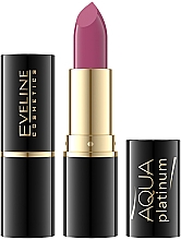 Духи, Парфюмерия, косметика Ультраувлажняющая губная помада - Eveline Cosmetics Aqua Platinum Lipstick