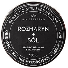 Парфумерія, косметика Глина для укладання волосся з розмарином і сіллю - Ministerstwo Dobrego Mydla Natural Rosemary + Salt Styling Clay