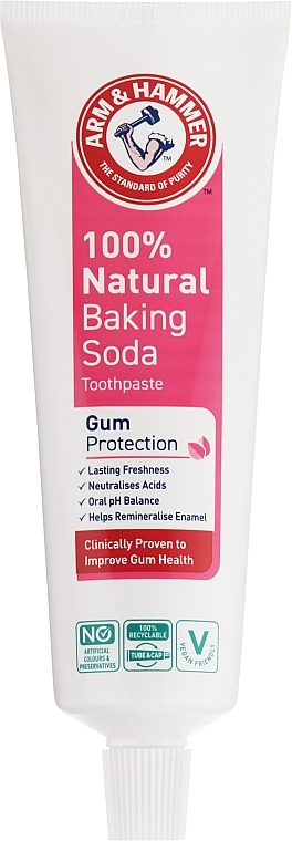 Зубна паста для захисту ясен - Arm & Hammer 100% Natural Baking Soda Gum Protection Toothpaste