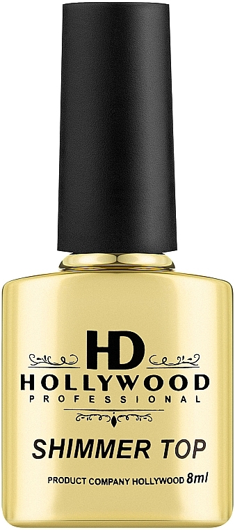Топ для гель-лака - HD Hollywood Shimmer Gold — фото N1