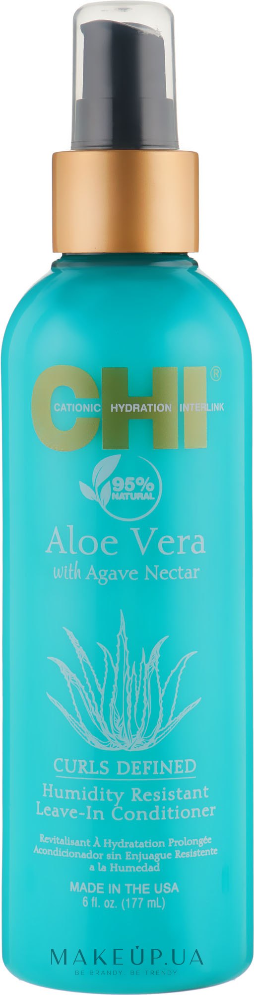 Несмываемый кондиционер для защиты волос от влажности - CHI Aloe Vera Humidity Resistant Leave-In Conditioner — фото 177ml