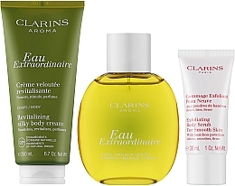 Clarins Eau Extraordinaire - Набор (edt/100ml + b/cr/100ml + b/scr/30ml) — фото N2