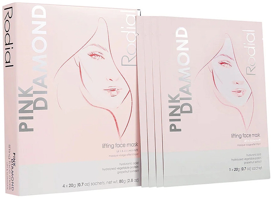 Подтягивающая маска с розовым бриллиантом - Rodial Pink Diamond Lifting Mask — фото N3