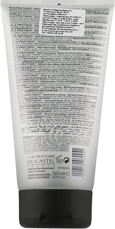 Структурирующая паста для волос - Laboratoire Ducastel Subtil XY Men Texturizing Paste — фото N2