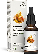 Диетическая добавка "Витамин D3 форте", 2000IU - Aura Herbals Vitamin D3 Forte — фото N2