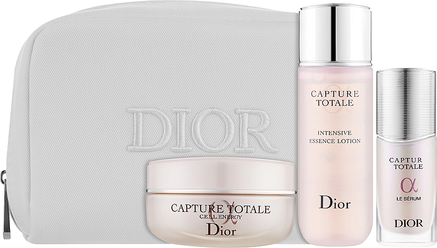 Набор - Dior Capture Totale Kit (lot/50ml + ser/10ml + cr/50ml + bag/1pc) — фото N1