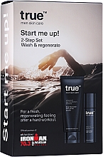 Набор - True Men Skin Care Advanced Age & Pollution Defence Start Me UP! (f/cr/50ml + f/gel/200ml + bag/1pc) — фото N5