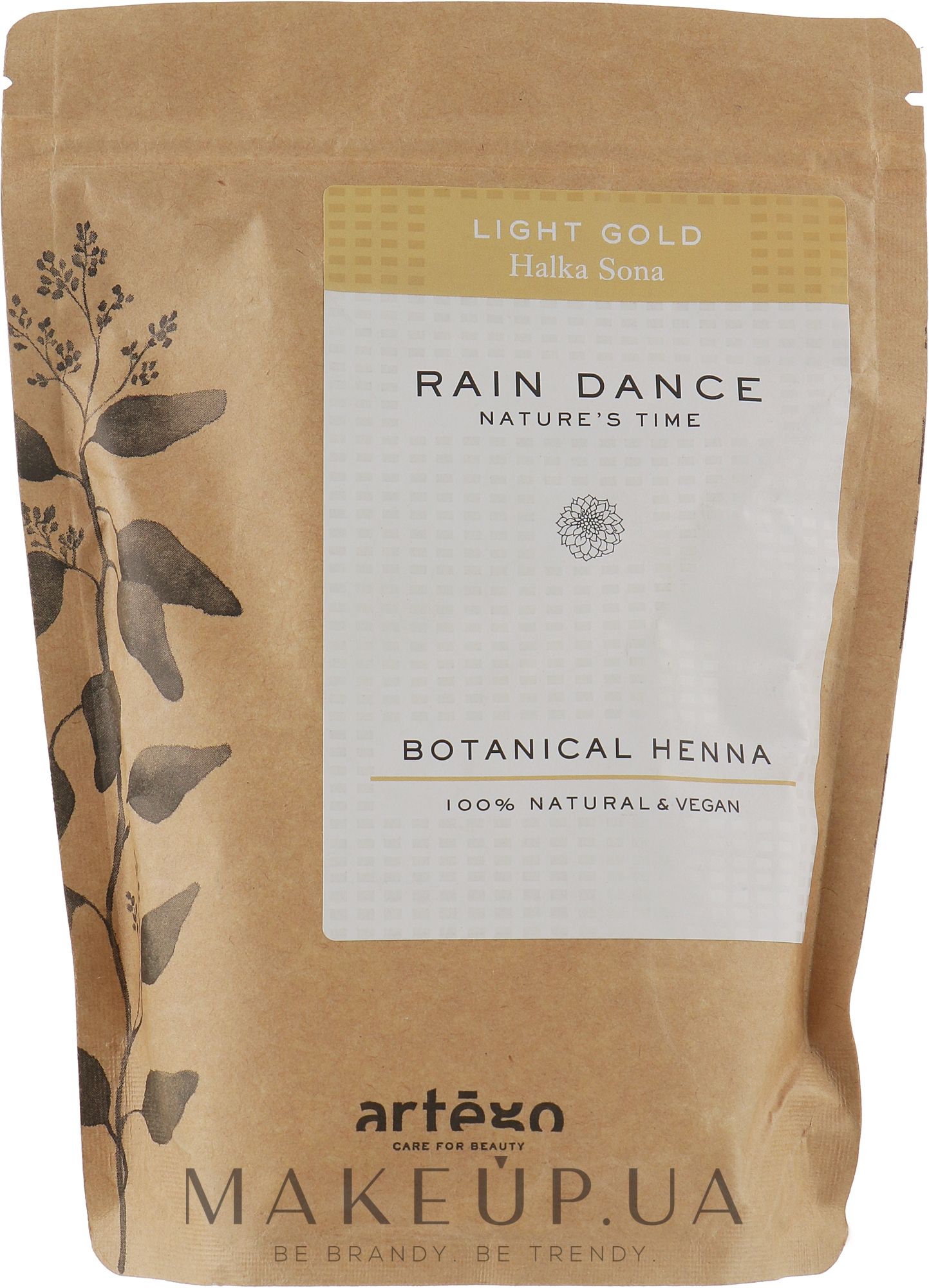 Травяная краска для волос "Хна" - Artego Rain Dance Botanical Henna — фото Light Gold