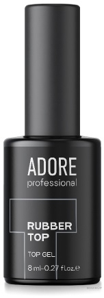 Каучуковый топ для гель-лака с липким слоем - Adore Professional Rubber Top — фото 8ml