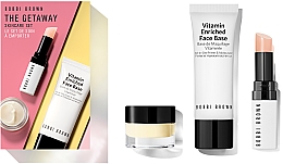 Духи, Парфюмерия, косметика Набор - Bobbi Brown The Getaway Skincare Set (eye/base/5ml + f/base/7ml + lip/balm/0,7g)