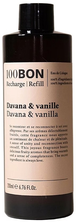 100BON Davana & Vanille - Одеколон (сменный блок) — фото N1