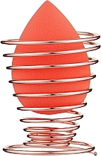 Спонж для макияжа на подставке-спираль, PF-56, оранжевый - Puffic Fashion — фото N1