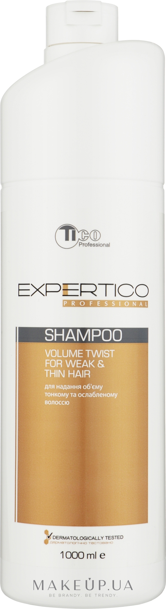 Шампунь для об'єму - Tico Professional Expertico Volume Twist For Weak & Think Hair Shampoo — фото 1000ml
