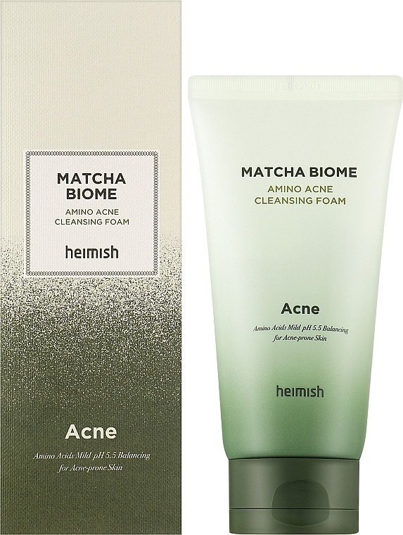 Кремова пінка для проблемної шкіри - Heimish Matcha Biome Amino Acne Cleansing Foam — фото N3