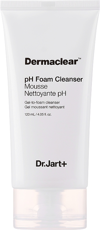 Гель-пенка для чувствительной кожи - Dr.Jart+ Dermaclear pH Foam Cleanser — фото N1