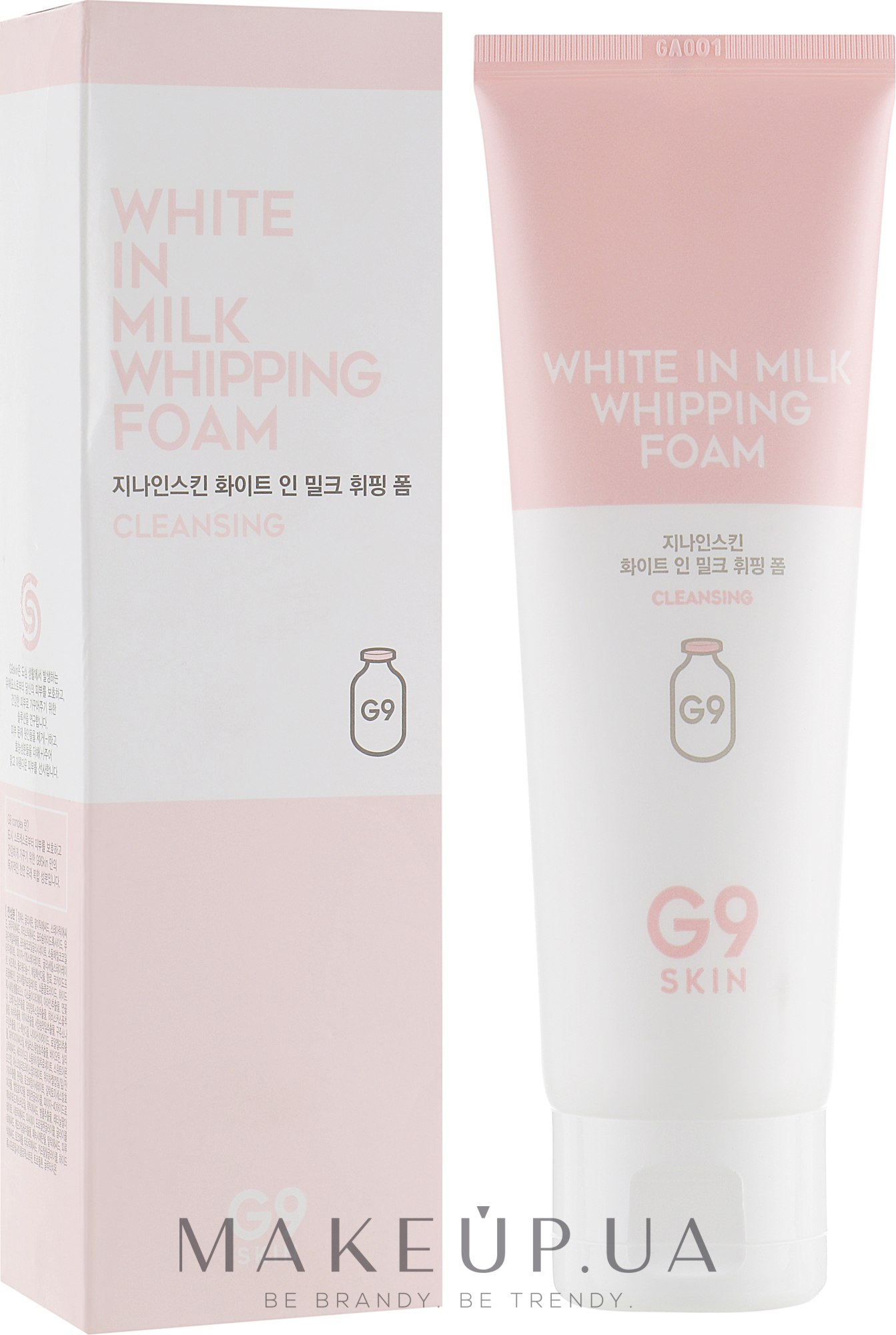 Пінка для умивання, освітлювальна  - G9Skin White In Milk Whipping Foam — фото 120ml