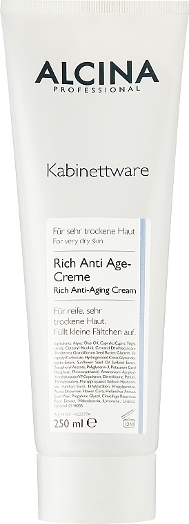 УЦЕНКА Питательный антивозрастной крем для лица - Alcina T Rich Anti Age-Creme * — фото N1