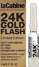 Высококонцентрированные ампулы с эффектом мгновенного сияния кожи лица - La Cabine 24K Gold Flash Ampoules — фото N1