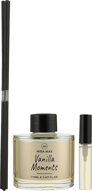 Аромадифузор + тестер - Mira Max Vanilla Moments Fragrance Diffuser With Reeds Premium Edition — фото N2
