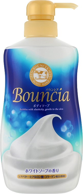 Увлажняющее мыло для тела со сливками и коллагеном - Gyunyu Sekken (COW) Milky Body Soap Bouncia — фото N1