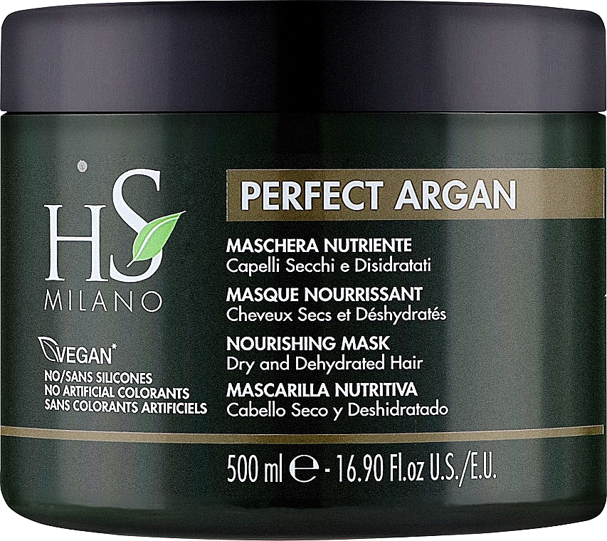Живильна маска для волосся - HS Milano Perfect Argan Nourishing Mask — фото N1