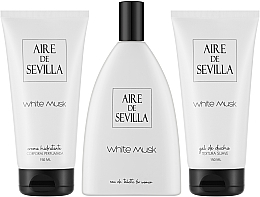 Instituto Espanol Aire de Sevilla White Musk - Набір (edt/150ml + b/cr/150ml + sh/gel/150ml) — фото N2