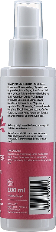 Минеральный спрей для лица с розой - Lynia Renew Rose Water — фото N2