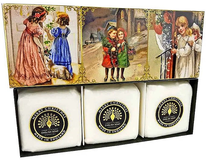 Набір - The English Soap Company Christmas Collection Hand Soap Gift Set (soap/3x100g) — фото N1