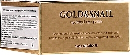 УЦЕНКА Гидрогелевые патчи для глаз с золотом и улиткой - Petitfee & Koelf Gold & Snail Hydrogel Eye Patch * — фото N3