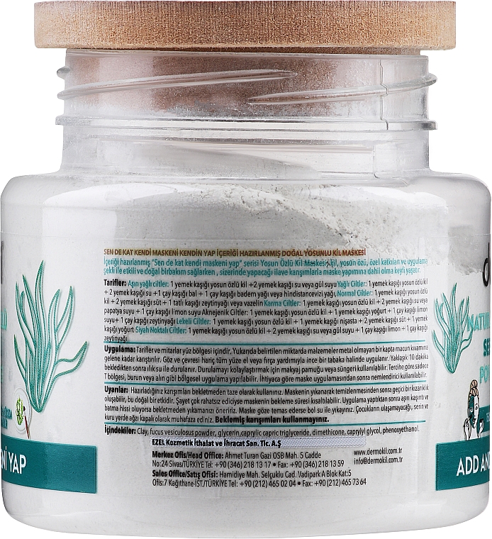 Глиняна маска з порошком із морських водоростей - Dermokil Seaweed Powder Clay Mask — фото N2