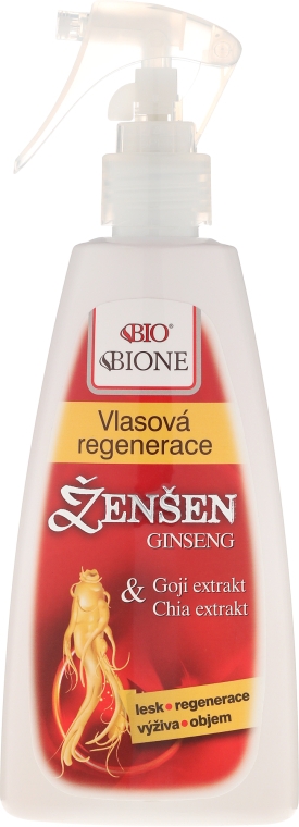 Регенерирующий спрей для волос с Женьшенем, Годжи и Чиа - Bione Cosmetics Ginseng Regenerative Conditioner — фото N1