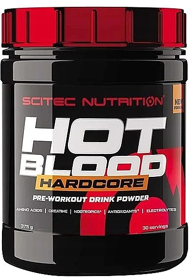 Предтренировочный комплекс - Scitec Nutrition Hot Blood Hardcore Tropical Punch — фото N1