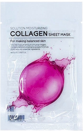 Маска для лица с коллагеном - Tenzero Solution Sheet Mask Moisturizing Collagen — фото N1