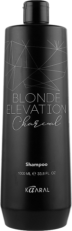Чорний вугільний тонувальний шампунь для волосся - Kaaral Blonde Elevation Charcoal Shampoo — фото N3