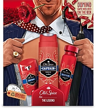 Духи, Парфюмерия, косметика Набор - Old Spice Captain (spray/150ml + sh/gel/250ml + deo/50ml)