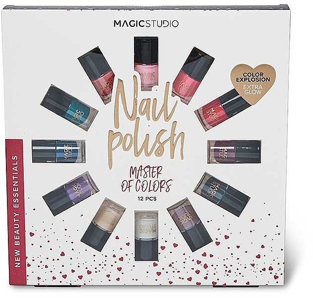 Набор лаков для ногтей, 12 шт. - Magic Studio Nail Polish Master Of Colors — фото N1