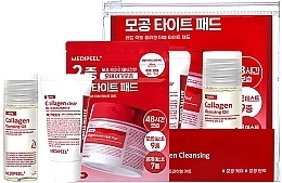 Набор миниатюр для очищения лица с коллагеном и лактобактериями - MEDIPEEL Red Lacto Collagen Cleansing Trial Kit (oil/20ml + foam/15ml + pads/4pcs) — фото N1