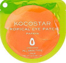 Духи, Парфюмерия, косметика Гидрогелевые патчи для глаз "Тропические фрукты. Папайя" - Kocostar Tropical Eye Patch Papaya