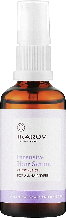 Интенсивная сыворотка для волос - Ikarov Intensive Hair Serum With Chestnut Oil — фото N1