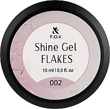 Гель для укрепления натуральных ногтей - F.O.X Shine Gel Flakes — фото N2