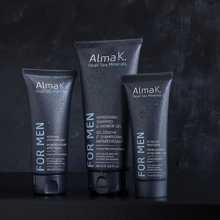 Освежающий шампунь и гель для душа - Alma K. For Men Refreshing Shampoo And Shower Gel — фото N4