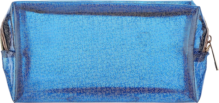 Косметичка CS1156A прозрачная, голубая - Cosmo Shop — фото N1