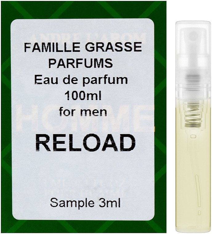 Famille Grasse Parfums Reload - Парфюмированная вода (пробник) — фото N1