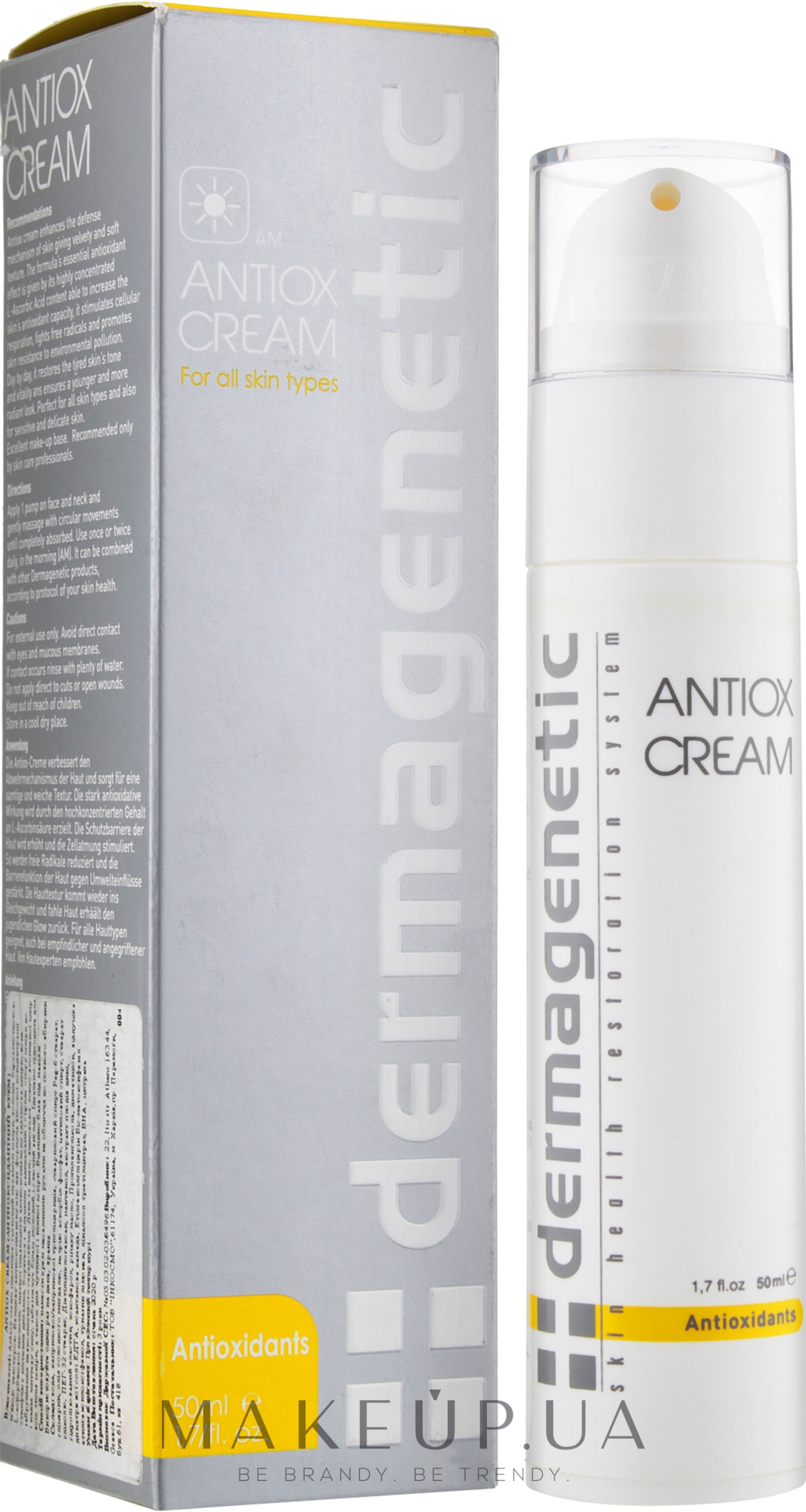 Антиоксидантний крем для обличчя з вітаміном С - Dermagenetic Antiox Cream — фото 50ml