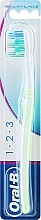 Зубная щетка, 35 средняя, салатовая - Oral-B 1-2-3 Classic Care 35 Medium — фото N1