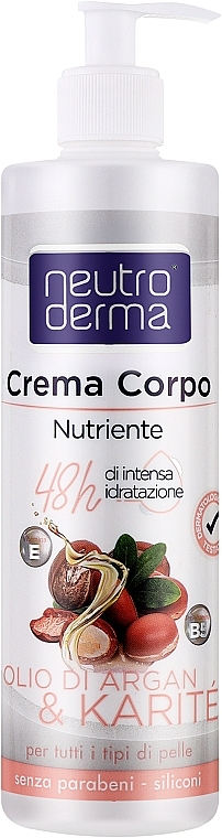 Крем для тела с аргановым маслом и маслом ши - Neutro Derma Body Cream — фото N1